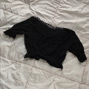 Nasty Gal Tops - 🍀cropped black top Nasty Gal Tops - 🍀cropped black top